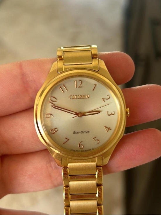 Citizen Gold-Tone Women\'s Bracelet Watch with Mother-of-Pearl Dial
